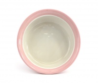 Růžová keramická miska pro psy a kočky vhodná na vodu i krmivo. Výběr velikostí pro všechna plemena, misku lze mýt v myčce. (2)