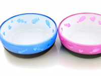  Designová miska pro kočky, modrá/růžová (4)