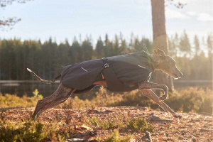  Lehoučká a funkční zimní bunda pro psy GLACIER WOOL JACKET 2.0 s podšívkou z přírodního vlákna, modrá