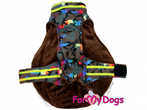  Zimní bunda pro psy i fenky jezevčíků FMD COLOURFUL CAMOUFLAGE, multicolor/CAMO (4)