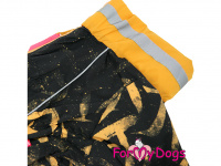  Zimní obleček pro fenky od FMD – overal BLACK AND YELLOW (4)