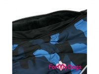  Zateplený obleček pro psy – zimní overal BLACK BLUE CAMOUFLAGE (2)
