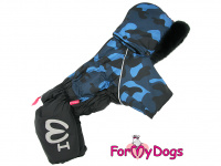  Zateplený obleček pro psy – zimní overal BLACK BLUE CAMOUFLAGE (4)