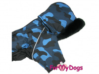  Zateplený obleček pro psy – zimní overal BLACK BLUE CAMOUFLAGE (6)