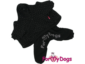  Obleček pro psy i fenky – zateplený overal FMD BLACK od For My Dogs vhodný do suchého chladnějšího počasí (3)
