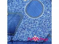  Obleček pro psy – teplý zimní overal BLUE DENIM FUR od For My Dogs z voduodpuzujícího materiálu. Jeansové kalhoty, kožešinová podšívka, zateplený sinteponem. (4)