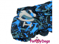 Zimní obleček pro psy jezevčíků od FMD – overal BLUE FLUID (5)