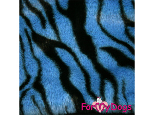  Obleček pro psy – plyšový overal BLUE ZEBRA od For My Dogs vhodný do suchého chladného počasí (6)