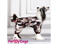  Pláštěnka pro psy ForMyDogs BROWN CAMOUFLAGE – vylepšený model