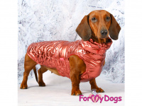 Obleček pro psy i fenky jezevčíků od FMD – zimní bunda BURGUNDY z voduodpuzujícího materiálu. Bunda je zateplená sinteponem a má kožešinovou podšívku. (5)