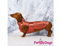 Obleček pro psy i fenky jezevčíků od FMD – zimní bunda BURGUNDY z voduodpuzujícího materiálu. Bunda je zateplená sinteponem a má kožešinovou podšívku. (6)