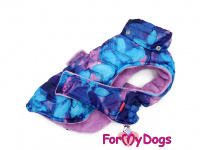 Obleček pro psy i fenky od FMD – zimní bunda CAPARISON PURPLE z voduodpuzujícího materiálu. Bunda je zateplená sinteponem a má kožešinovou podšívku. (3)