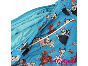  Obleček pro psy – extra teplý zimní overal CHINESE CRESTED od For My Dogs z voduodpuzujícího materiálu (detail podšívky)