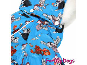  Obleček pro psy – extra teplý zimní overal CHINESE CRESTED od For My Dogs z voduodpuzujícího materiálu (detail kapuce)