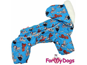  Obleček pro psy – extra teplý zimní overal CHINESE CRESTED od For My Dogs z voduodpuzujícího materiálu