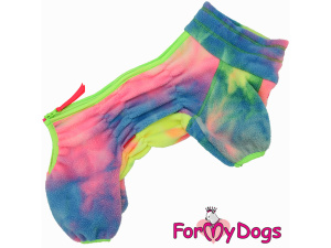  Obleček pro fenky – jednovrstvý flísový overal COLOUR MUD od ForMyDogs vhodný i do suchého chladnějšího počasí nebo na domácí nošení (3)
