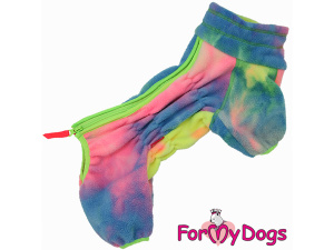  Obleček pro fenky – jednovrstvý flísový overal COLOUR MUD od ForMyDogs vhodný i do suchého chladnějšího počasí nebo na domácí nošení