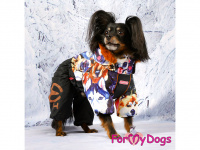  Obleček pro psy – sinteponem zateplený zimní overal DOGS od ForMyDogs. Vylepšené zapínání na zádech, odnímatelná kapuce, plyšová podšívka. (6)