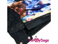  Obleček pro psy westíků – teplý zimní overal DOGS od ForMyDogs z voduodpudivého materiálu. Zapínání na zip na zádech, plyšová podšívka. (2)