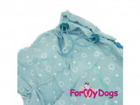  Obleček pro psy větších plemen – lehoučký elegantní overal DUSTER BLUE STARS od ForMyDogs. Vhodný i do suchého chladnějšího počasí nebo pro domácí nošení. (4)