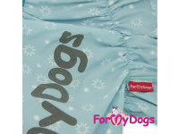  Obleček pro psy westíků – lehoučký elegantní overal DUSTER BLUE STARS od ForMyDogs. Vhodný i do suchého chladnějšího počasí nebo pro domácí nošení. (3)