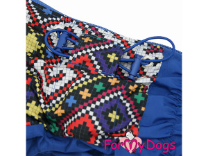 Extra hřejivý zateplený overal FMD EMBROIDERY se sinteponem a hedvábnou podšívkou nabízí anatomický střih pro psy malých a středních plemen (5)