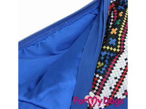Extra hřejivý zateplený overal FMD EMBROIDERY se sinteponem a hedvábnou podšívkou nabízí anatomický střih pro psy malých a středních plemen (6)