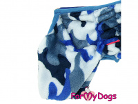  Obleček pro psy – jednovrstvý overal FLEECE BLUE CAMOUFLAGE (4)