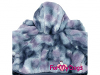  Zateplený obleček pro psy – zimní overal FUR BLUE RAINBOW, barva modrá (7)