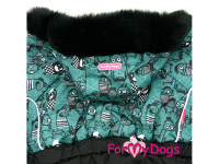  Zateplený obleček pro psy – zimní overal GREEN FIGURES, zeleno-černý (6)