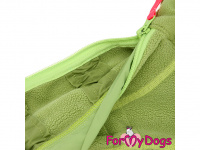  Obleček pro psy – jednovrstvý flísový overal GREEN FLEECE od ForMyDogs, detail podšívky