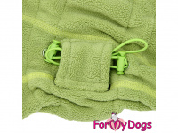  Obleček pro psy – jednovrstvý flísový overal GREEN FLEECE od ForMyDogs, detail gumiček