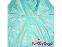  Lehoučký overal pro psy i fenky od ForMyDogs s velurovými kalhotami a bundou z tenkého lesklého úpletu (7)