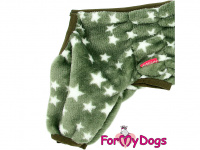  Obleček pro psy – lehoučký jednovrstvý overal pro psy GREEN STARS od ForMyDogs (2)