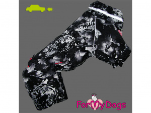  Zimní obleček pro psy od FMD – overal JUNGLE, černo-bílý (3)