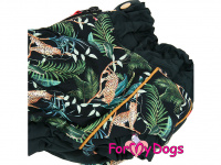  Obleček pro psy jezevčíků – extra teplý zimní overal JUNGLE od ForMyDogs z voduodpudivého materiálu. Zapínání na zip na zádech, kožešinová podšívka. (4)
