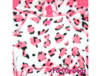  Obleček pro psy – lehký jednovrstvý plyšový overal LEO PINK WITH EARS od For My Dogs vhodný do suchého počasí nebo pro domácí nošení (detail 2)