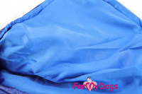  Obleček pro psy i fenky od FMD – zimní bunda METALLIC BLUE z voduodpuzujícího materiálu. Bunda je zateplená sinteponem a má hedvábnou podšívku. (5)