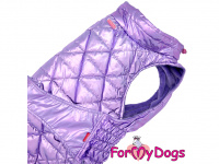   Obleček pro psy i fenky středních a větších plemen – zimní bunda METALLIC VIOLET od ForMyDogs. Barva fialová. (2)