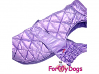   Obleček pro psy i fenky středních a větších plemen – zimní bunda METALLIC VIOLET od ForMyDogs. Barva fialová. (3)