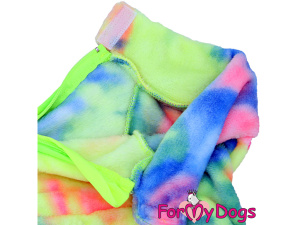  Domácí obleček pro fenky – jednovrstvý plyšový overal NORTHERN LIGHTS od ForMyDogs, detail