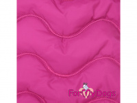 Obleček pro psy i fenky jezevčíků od FMD – zimní bunda PINK z voduodpuzujícího materiálu. Bunda je zateplená sinteponem a má kožešinovou podšívku. (4)