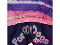  Obleček pro fenky – zimní overal PURPLE od ForMyDogs z voduodpuzujícího materiálu s plyšovou podšívkou. Zapínání na druky na bříšku. (4)