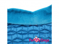   Obleček pro psy – zateplený zimní overal PUZZLE od For My Dogs z voduodpuzujícího materiálu s plyšovou podšívkou. Barva modrá. (4)