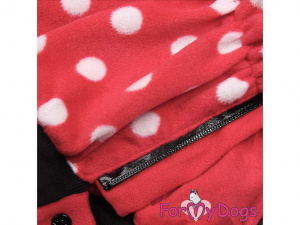  Obleček pro psy – velmi teplý zimní overal RED DOT od ForMyDogs z dvouvrstvého flísu, detail