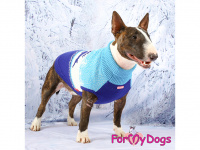  Obleček pro psy i fenky – stylový a teplý svetr REINDEER BLUE od ForMyDogs. Materiál 100% akryl, zdobený severským zimním vzorem. (FOTO 3)