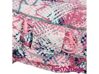 Obleček pro fenky – zateplený zimní overal SCRIBBLER od For My Dogs z voduodpuzujícího materiálu. Kožešinová podšívka, zateplený sinteponem, zapínání na zip na zádech (detail nastavitelných gumiček)