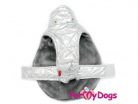    Obleček pro psy i fenky malých až středních plemen – zimní bunda SILVER od ForMyDogs. Barva stříbrná. (3)