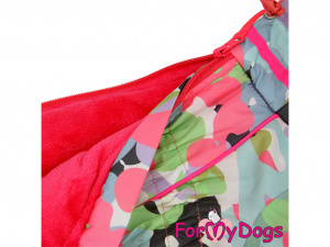  Obleček pro fenky – zateplený zimní overal SPRING COLOUR od For My Dogs z voduodpuzujícího materiálu (3)