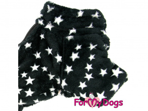  Obleček pro psy – plyšový zimní overal FMD STARS, černý (3)